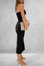Load image into Gallery viewer, Dress - BBPro Slit Tube Midi Dress - 10 Color Options