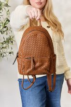 Load image into Gallery viewer, Bag - SHOMICO PU Leather Woven Backpack - Medium
