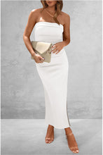 Load image into Gallery viewer, Dress - BBPro Slit Tube Midi Dress - 10 Color Options