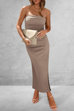 Load image into Gallery viewer, Dress - BBPro Slit Tube Midi Dress - 10 Color Options
