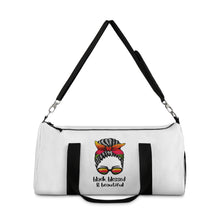 Load image into Gallery viewer, Black, Blessed, and Beautiful Duffel Bag