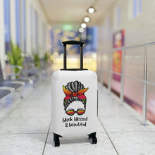 Load image into Gallery viewer, Black Blessed, and Beautiful Luggage Cover