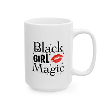 Load image into Gallery viewer, Black Girl Magic Red Ceramic Mug, (11oz, 15oz)
