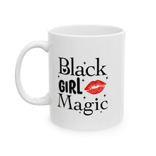 Load image into Gallery viewer, Black Girl Magic Red Ceramic Mug, (11oz, 15oz)