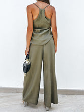 Load image into Gallery viewer, Set- BBPro Spaghetti Strap Wide Leg Pants Set