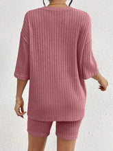 Load image into Gallery viewer, Set- BBPro Ribbed Round Neck Shorts Set
