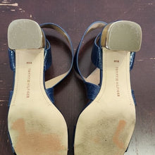 Load image into Gallery viewer, Tommy Hilfiger Size 8.5M Blue Sadah Block Heel Sandals
