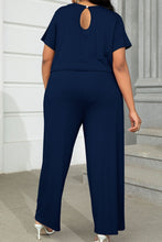 Load image into Gallery viewer, Jumpsuits - BBPro Plus Size Drawstring Waist Short Sleeve Jumpsuit