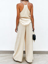 Load image into Gallery viewer, Set- BBPro Spaghetti Strap Wide Leg Pants Set