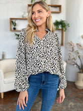 Load image into Gallery viewer, Top - Double Take Leopard Long Sleeve Blouse