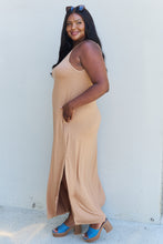 Load image into Gallery viewer, Dress - Ninexis Good Energy Side Slit Maxi Dress - Camel