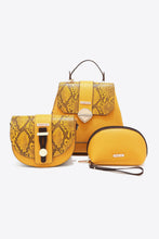 Load image into Gallery viewer, Bag - Nicole Lee USA Python 3-Piece Bag Set