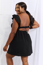 Load image into Gallery viewer, Dress - Culture Code Ruffle Sleeve Dress - Black