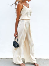 Load image into Gallery viewer, Set- BBPro Spaghetti Strap Wide Leg Pants Set