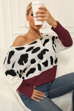 Load image into Gallery viewer, Top - Two-Tone Boat Neck Sweater - 3 Color Options