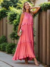 Load image into Gallery viewer, Dress - BBPro Ruffled Tiered Maxi Dress with Pockets
