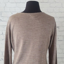 Load image into Gallery viewer, New York & Company Size M Belted Sweater Dress