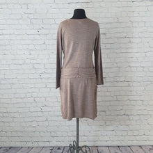 Load image into Gallery viewer, New York & Company Size M Belted Sweater Dress