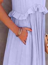 Load image into Gallery viewer, Dress - BBPro Ruffled Tiered Maxi Dress with Pockets