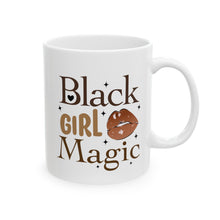 Load image into Gallery viewer, Black Girl Magic Mocha Ceramic Mug, (11oz, 15oz)