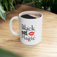 Load image into Gallery viewer, Black Girl Magic Red Ceramic Mug, (11oz, 15oz)