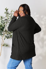 Load image into Gallery viewer, Top - Basic Bae Ribbed Open Front Cardigan with Pockets - 5 Color Options