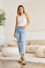 Load image into Gallery viewer, Jeans/Pants - RFM High Waist Raw Hem Distressed Jeans