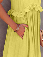 Load image into Gallery viewer, Dress - BBPro Ruffled Tiered Maxi Dress with Pockets