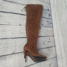 Load image into Gallery viewer, Aldo Size 9 Asteille Over-the-Knee Suede Boots - Cognac