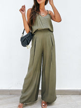 Load image into Gallery viewer, Set- BBPro Spaghetti Strap Wide Leg Pants Set