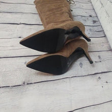 Load image into Gallery viewer, Aldo Size 9 Asteille Over-the-Knee Suede Boots - Taupe