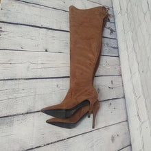 Load image into Gallery viewer, Aldo Size 9 Asteille Over-the-Knee Suede Boots - Cognac