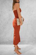 Load image into Gallery viewer, Dress - BBPro Slit Tube Midi Dress - 4 Color Options