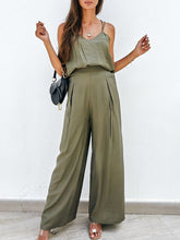 Load image into Gallery viewer, Set- BBPro Spaghetti Strap Wide Leg Pants Set