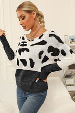 Load image into Gallery viewer, Top - Two-Tone Boat Neck Sweater - 3 Color Options