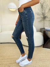 Load image into Gallery viewer, Jeans/Pants - Judy Blue Mid-Waist Distressed Slim Jeans