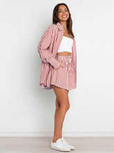 Load image into Gallery viewer, Sets - BBPro Collection Pinstriped Shorts Set