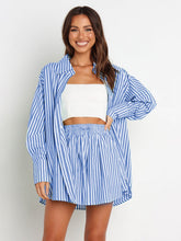 Load image into Gallery viewer, Sets - BBPro Collection Pinstriped Shorts Set