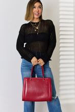 Load image into Gallery viewer, Bag - David Jones Texture PU Leather Handbag