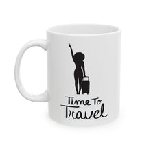 Load image into Gallery viewer, Time to Travel Ceramic Mug, (11oz, 15oz)