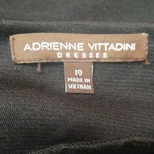 Load image into Gallery viewer, Adrienne Vittadini Size 10 Sleeveless Black Sheath Dress