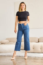 Load image into Gallery viewer, Jeans/Pants - RFM Chloe High Waist Raw Hem Jeans - Blue Slate