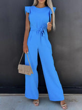 Load image into Gallery viewer, Jumpsuit - BBPro Ruffled Cap Sleeve Jumpsuit