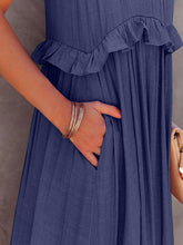 Load image into Gallery viewer, Dress - BBPro Ruffled Tiered Maxi Dress with Pockets