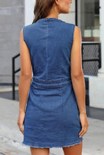 Load image into Gallery viewer, Dress -BBPro Button Up Sleeveless Denim Dress
