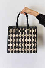 Load image into Gallery viewer, Bag - David Jones Argyle Pattern PU Leather Handbag