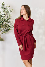Load image into Gallery viewer, Dress - Culture Code Long Sleeve Shirt Dress
