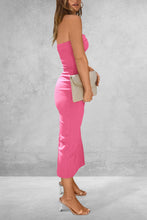 Load image into Gallery viewer, Dress - BBPro Slit Tube Midi Dress - 10 Color Options
