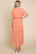 Load image into Gallery viewer, Dress - Culture Code Swiss Dot Tied Short Sleeve Dress