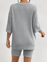 Load image into Gallery viewer, Set- BBPro Ribbed Round Neck Shorts Set